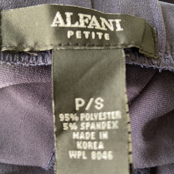 ALFANI Navy Nautical Wide Leg Pants Size PS NWT - Picture 8 of 13